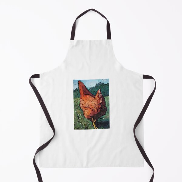 Item preview, Little RED HEN, Chicken Walking, Farm Animal Illustration designed and sold by JoyfulWhimsy.