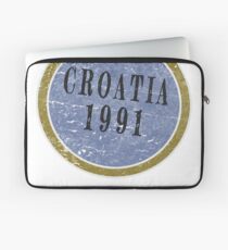 Vintage Croatia Independence day Laptop Sleeve