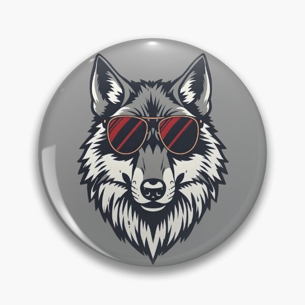 Item preview, Vintage Wolf with Sunglasses Wilderness Vibes  designed and sold by 95kinimoD.