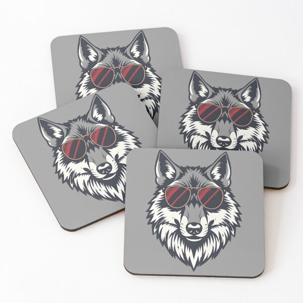 Item preview, Vintage Wolf with Sunglasses Wilderness Vibes  designed and sold by 95kinimoD.