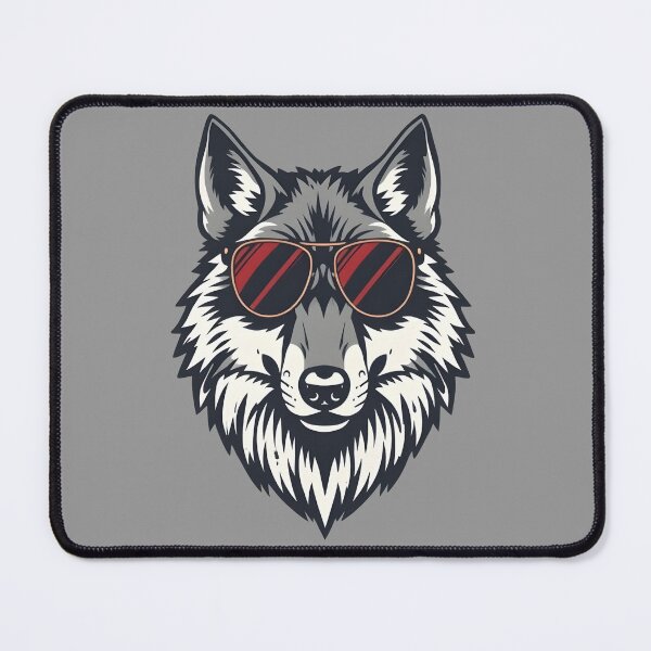 Item preview, Vintage Wolf with Sunglasses Wilderness Vibes  designed and sold by 95kinimoD.