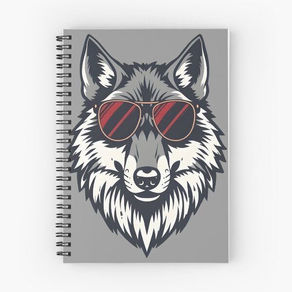 Item preview, Vintage Wolf with Sunglasses Wilderness Vibes  designed and sold by 95kinimoD.