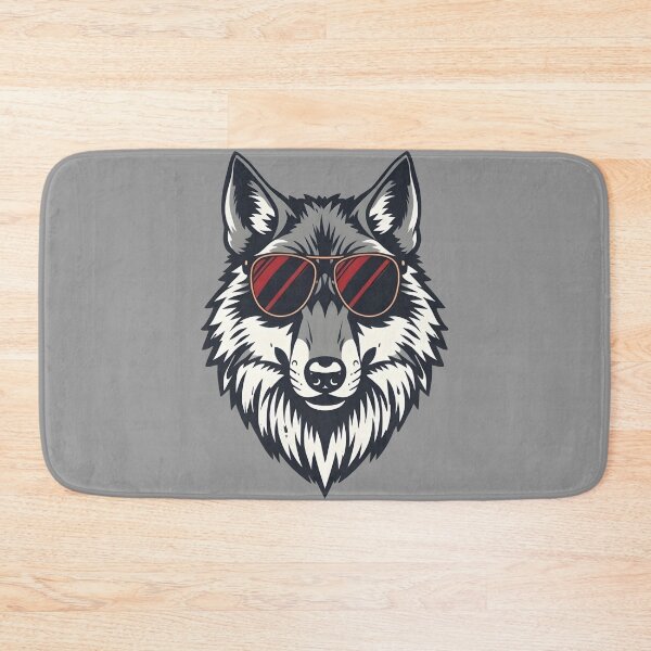 Item preview, Vintage Wolf with Sunglasses Wilderness Vibes  designed and sold by 95kinimoD.
