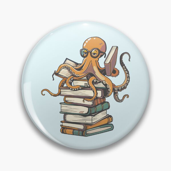 Item preview, Octopus Reading Books | Book Lover Gift designed and sold by xiao xuans.