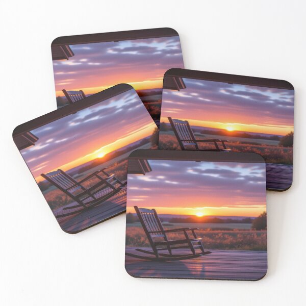 Item preview, Floating Rocking Chair – Sunset Serenity meets Surreal Silence designed and sold by FotoworldEdel.