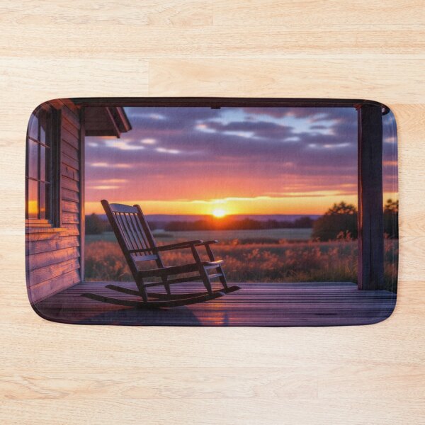 Item preview, Floating Rocking Chair – Sunset Serenity meets Surreal Silence designed and sold by FotoworldEdel.