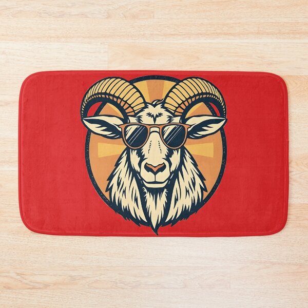 Item preview, Vintage Mountain Ibex with Sunglasses Alpine Style designed and sold by 95kinimoD.