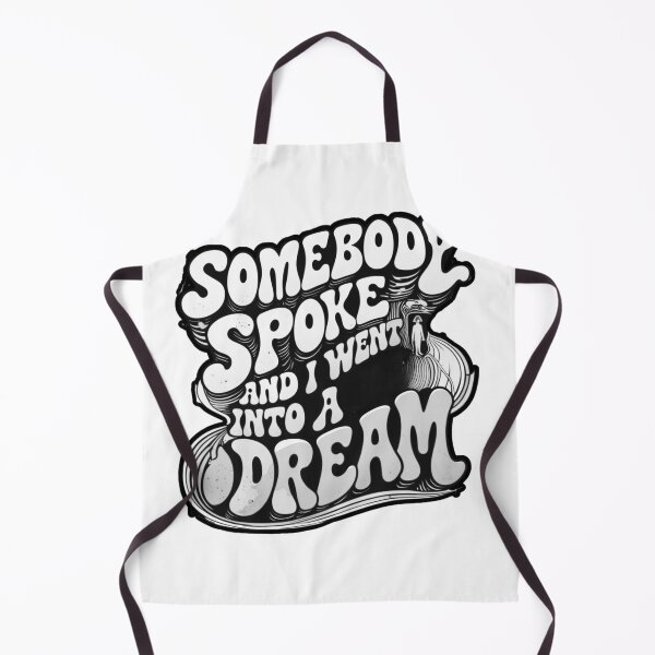 Item preview, Somebody Spoke and I Went Into a Dream –Black & White Beatles Inspired Psychedelic Retro Design designed and sold by bazstees54.