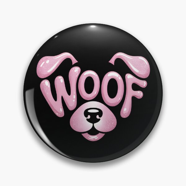 Item preview, Cute Pink Puppy WOOF Design – Adorable Dog Face Art designed and sold by lalasine.story.