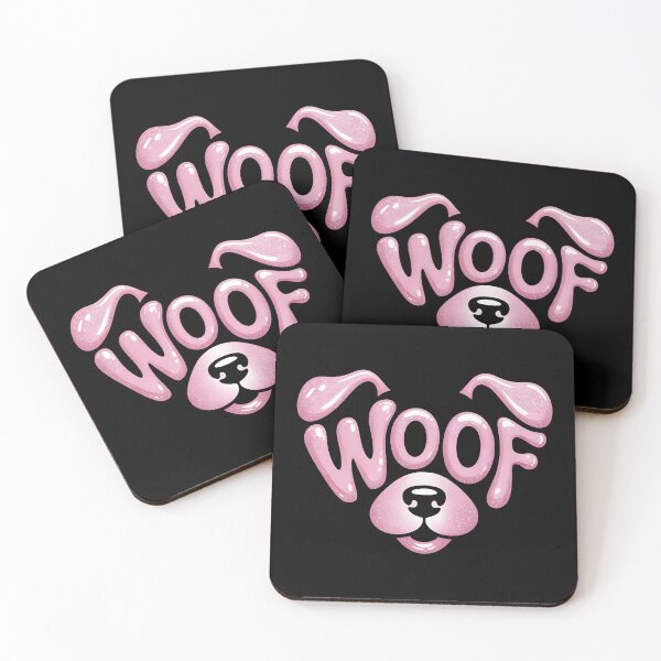 Item preview, Cute Pink Puppy WOOF Design – Adorable Dog Face Art designed and sold by lalasine.story.
