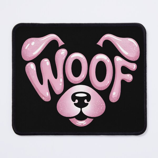 Item preview, Cute Pink Puppy WOOF Design – Adorable Dog Face Art designed and sold by lalasine.story.