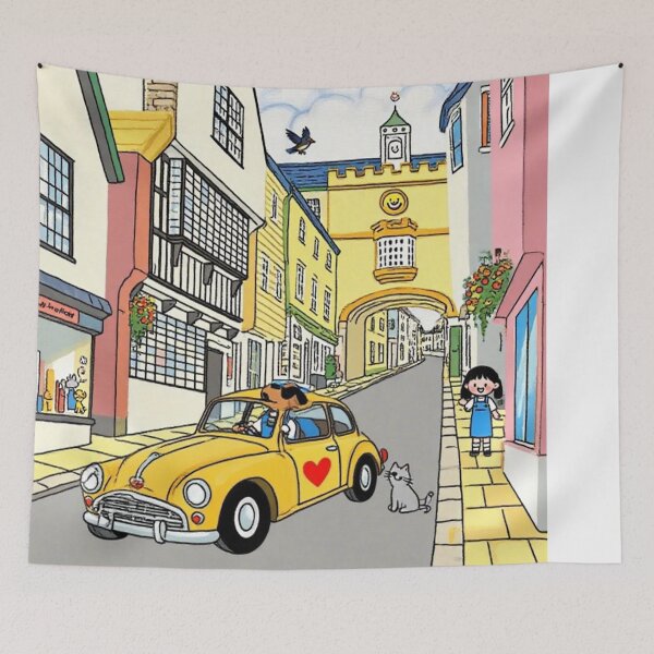 Item preview, Fore street Totnes5（watercolour + AI） designed and sold by artsmeow.