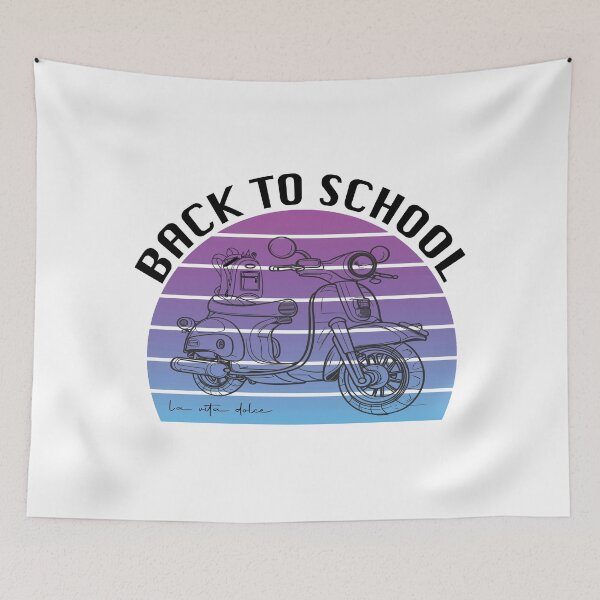 Item preview, Back To School La vita Dolce Love Italia Vintage Moto designed and sold by CHAKSTYLE.