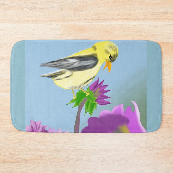 Item preview, Colourful Bird in a flower garden - Digital painting designed and sold by Svasti Arts and Designs.