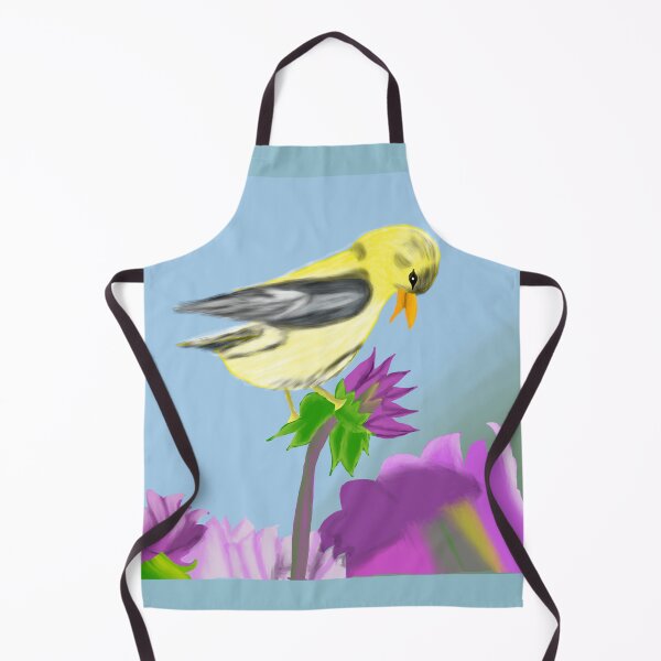 Item preview, Colourful Bird in a flower garden - Digital painting designed and sold by Svasti Arts and Designs.