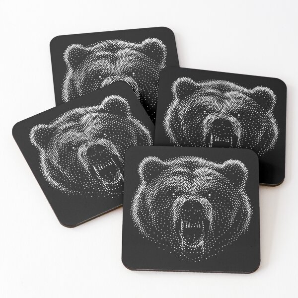 Item preview, Fierce Bear Stipple Art designed and sold by artomazo.