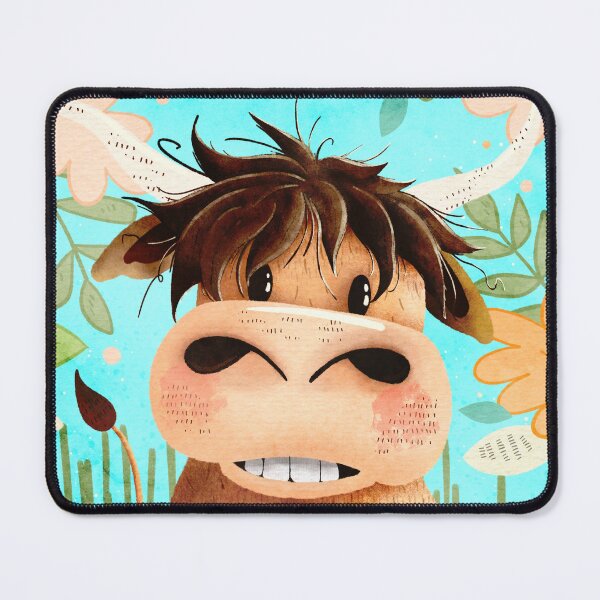 Item preview, Highland cow designed and sold by dewdabbledesign.