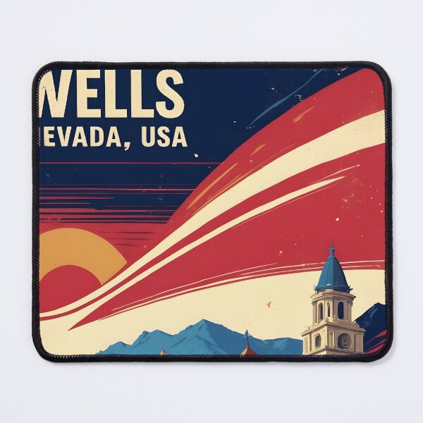 Item preview, Wells Nevada 1950s USA Vintage Travel Tourism designed and sold by TravelersGems.