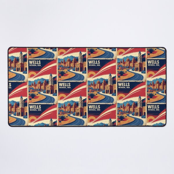 Item preview, Wells Nevada 1950s USA Vintage Travel Tourism designed and sold by TravelersGems.