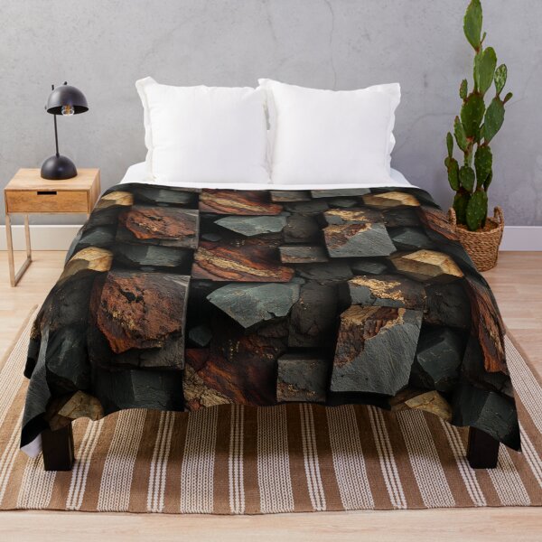 Item preview, earth stone cubed blocks rugged geometric rocks designed and sold by EarthenEmbers.