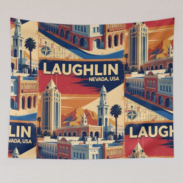 Item preview, Laughlin Nevada 1950s USA Vintage Travel Tourism designed and sold by TravelersGems.