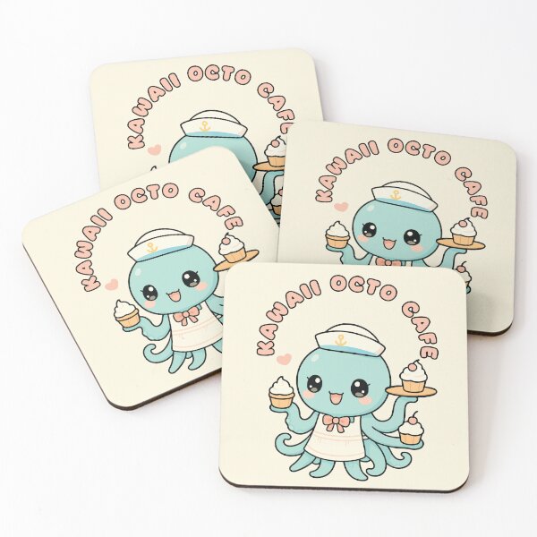 Item preview, Kawaii Octo Cafe designed and sold by GhoulishGraphX.