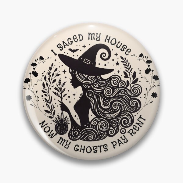 Item preview, I Saged My House, Now My Ghosts Pay Rent Floral Witch designed and sold by VisualAwakeningArt.