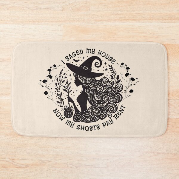 Item preview, I Saged My House, Now My Ghosts Pay Rent Floral Witch designed and sold by VisualAwakeningArt.