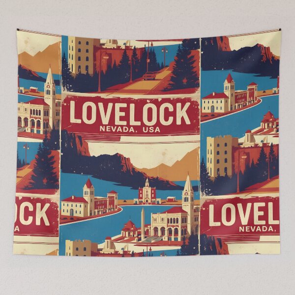 Item preview, Lovelock Nevada 1950s USA Vintage Travel Tourism designed and sold by TravelersGems.