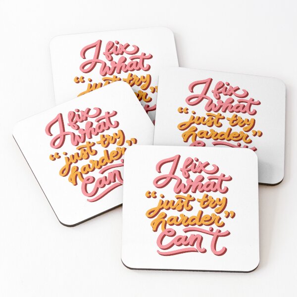 Item preview,  Occupational therapist I fix what "just try harder" can't Healthcare Rehab Lettering Letter designed and sold by LaughLine Design.