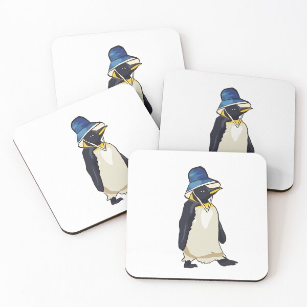Item preview, Funny Penguin Wearing Blue Hat  designed and sold by lucyjohnsn.