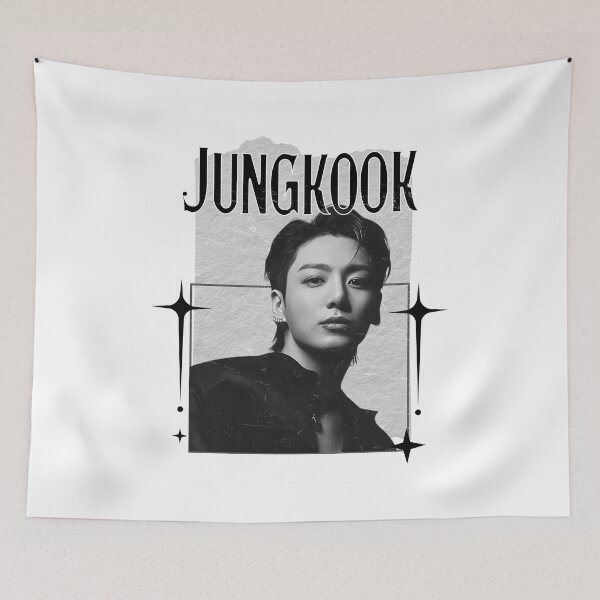 Item preview, BTS Jungkook Kpop Boy Group Scrapbook Collage Cozy Y2K Vintage Design designed and sold by HELL0WBELLO.