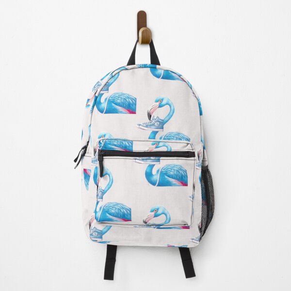 Item preview, Blue Flamingo with Pearls & Sneakers Art - Unique & Stylish Bird designed and sold by ErichThiel.