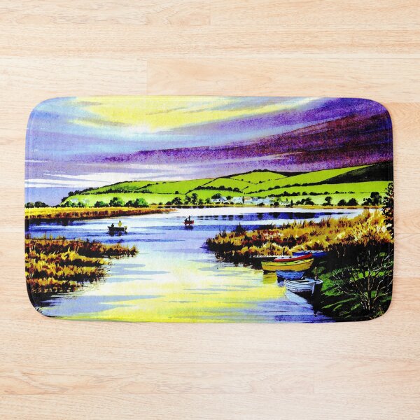 Item preview, Fishing at Slapton Ley designed and sold by artsmeow.
