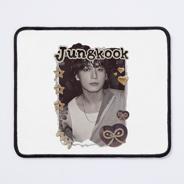 Item preview, BTS Jungkook K-pop Boy group Scrapbook Collage Cozy Y2K Vintage Design designed and sold by HELL0WBELLO.