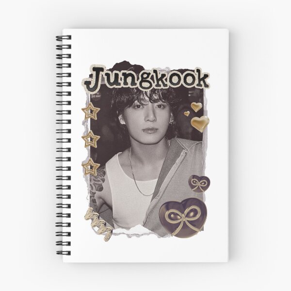 Item preview, BTS Jungkook K-pop Boy group Scrapbook Collage Cozy Y2K Vintage Design designed and sold by HELL0WBELLO.