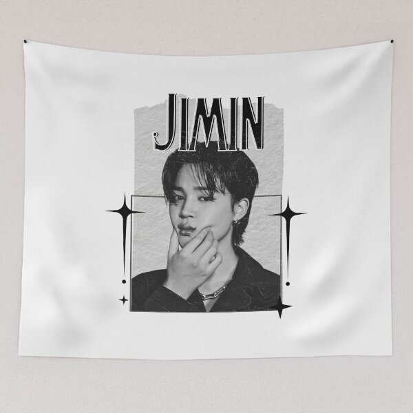Item preview, BTS Jimin Kpop Boy Group Scrapbook Collage Cozy Y2K Vintage Design designed and sold by HELL0WBELLO.
