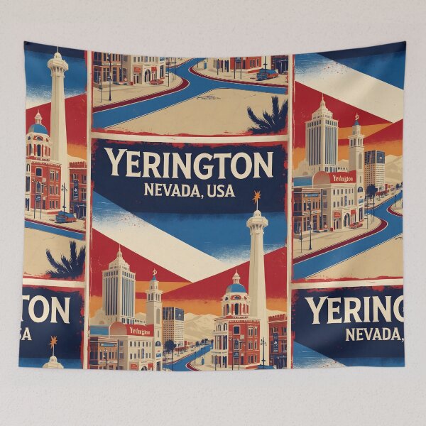 Item preview, Yerington Nevada 1950s USA Vintage Travel Tourism designed and sold by TravelersGems.