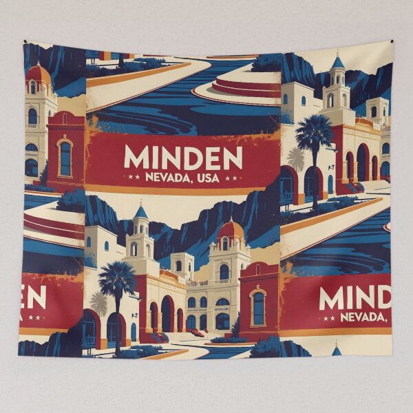 Item preview, Minden Nevada 1950s USA Vintage Travel Tourism designed and sold by TravelersGems.
