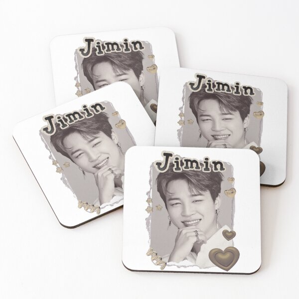 Item preview, BTS Jimin K-pop Boy group Scrapbook Collage Cozy Y2K Vintage Design designed and sold by HELL0WBELLO.
