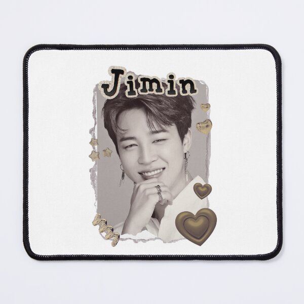 Item preview, BTS Jimin K-pop Boy group Scrapbook Collage Cozy Y2K Vintage Design designed and sold by HELL0WBELLO.