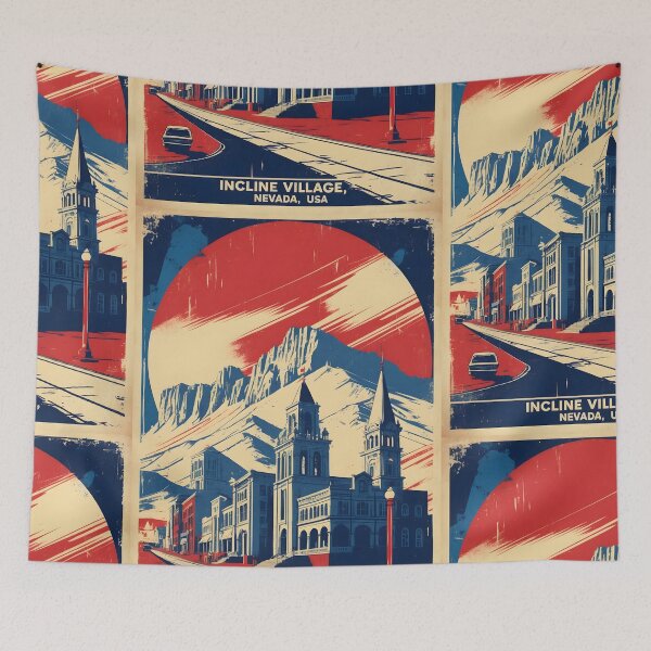 Item preview, Incline Valley Nevada 1950s USA Vintage Travel Tourism designed and sold by TravelersGems.
