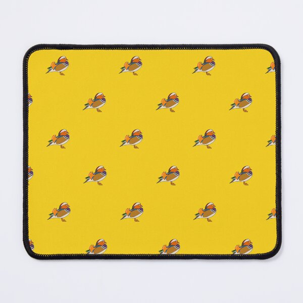 Item preview, Cute mandarin duck on yellow designed and sold by SilverOutlining.