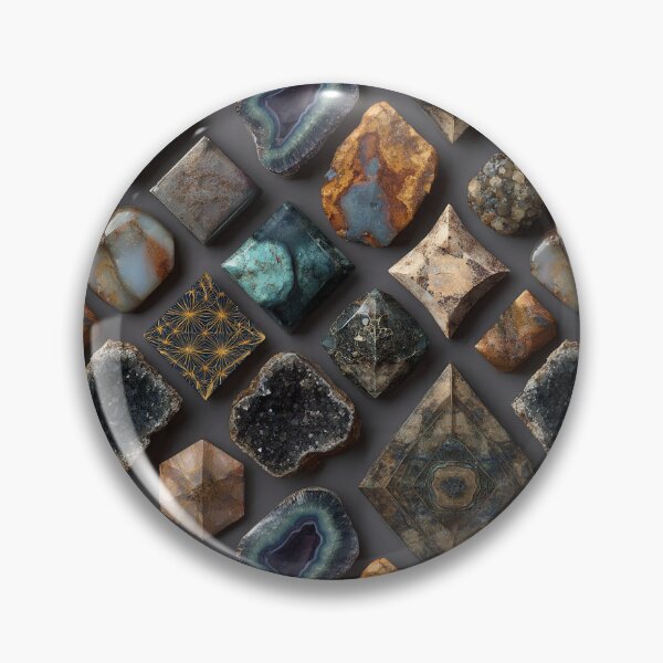 Item preview, gemstone polished mineral druzy geode collection designed and sold by EarthenEmbers.