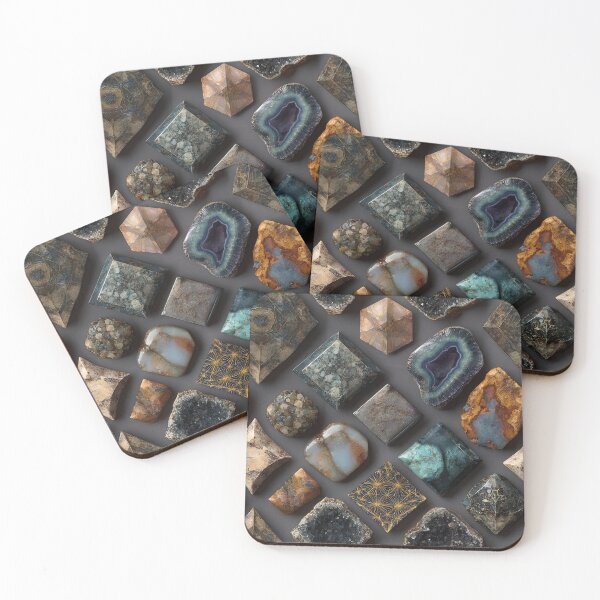 Item preview, gemstone polished mineral druzy geode collection designed and sold by EarthenEmbers.