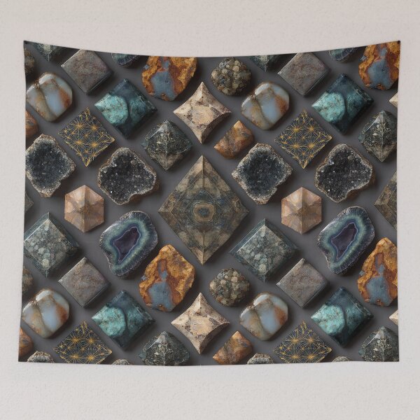 Item preview, gemstone polished mineral druzy geode collection designed and sold by EarthenEmbers.