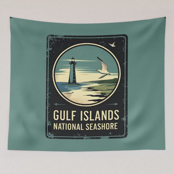 Item preview, Gulf Islands National Seashore designed and sold by GoodOldVintage.