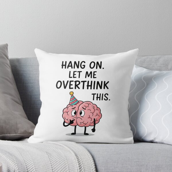 Item preview, Funny Overthinking Brain T-Shirt – Cute Cartoon Brain with Party Hat designed and sold by KiwanSARTS.