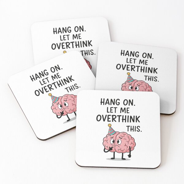 Item preview, Funny Overthinking Brain T-Shirt – Cute Cartoon Brain with Party Hat designed and sold by KiwanSARTS.