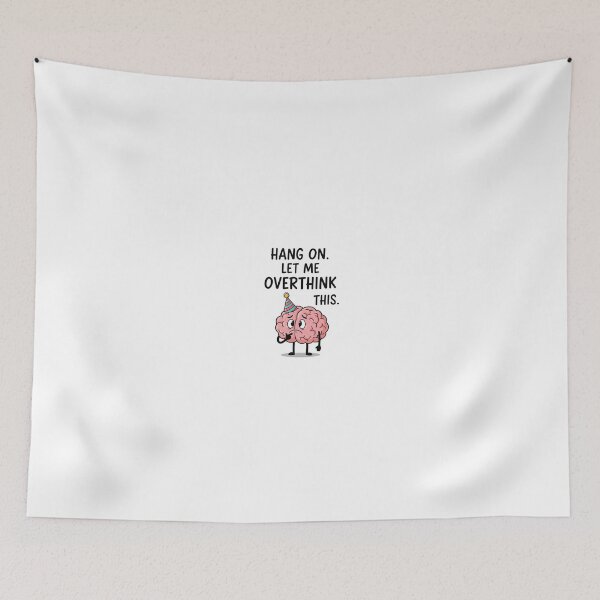 Item preview, Funny Overthinking Brain T-Shirt – Cute Cartoon Brain with Party Hat designed and sold by KiwanSARTS.